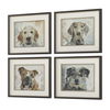Dog Days Framed Prints Set/4, Painting by Uttermost, 28" width x 23.37" height x 1.75" depth thumbnail 4