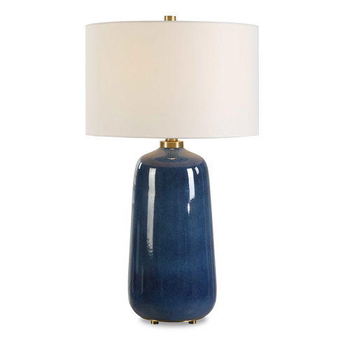 Brae Blue Glaze Table Lamp