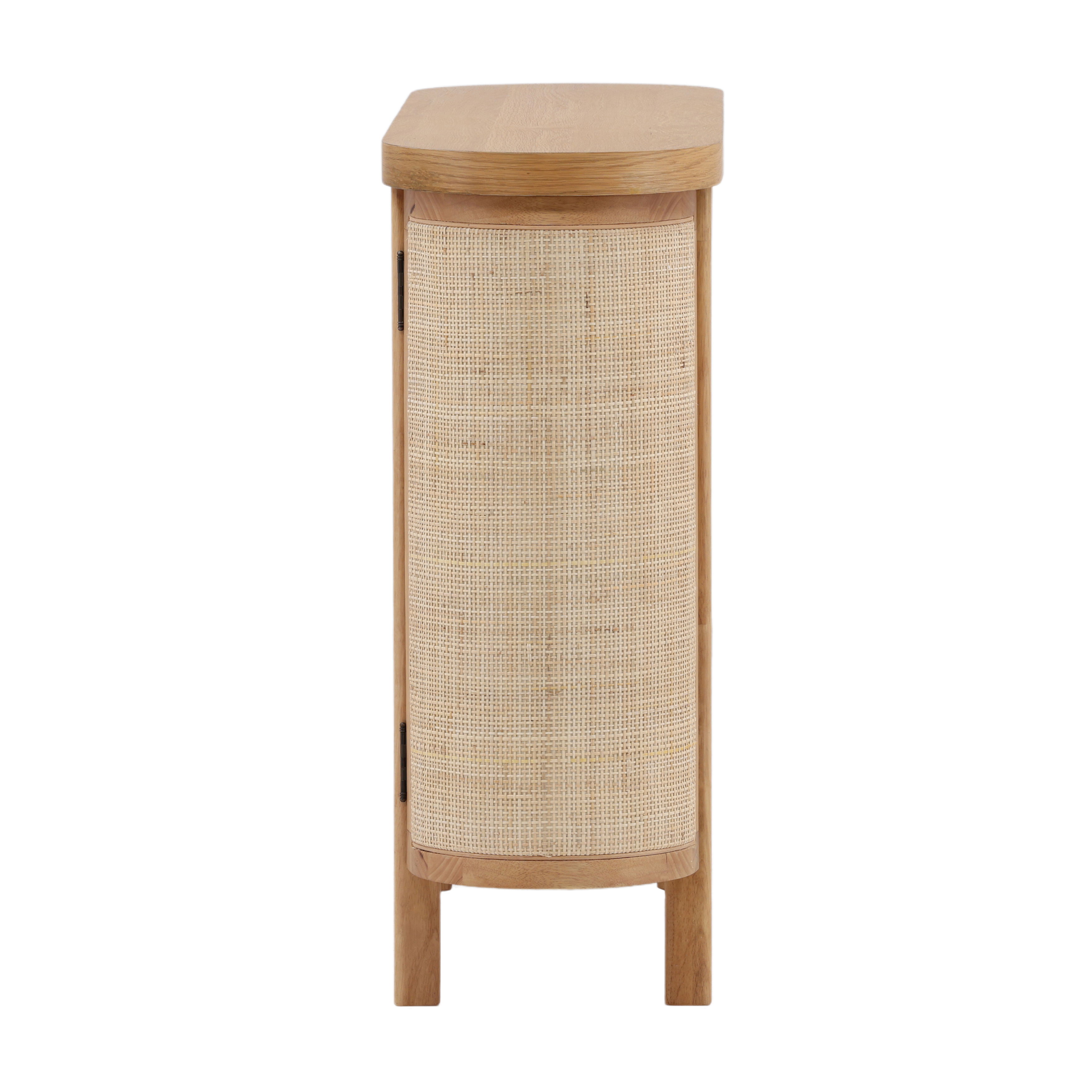 Elara Sideboard Natural, Sideboards & Buffet by Dovetail, 47.12" width x 36.25" height x 14" depth View 3