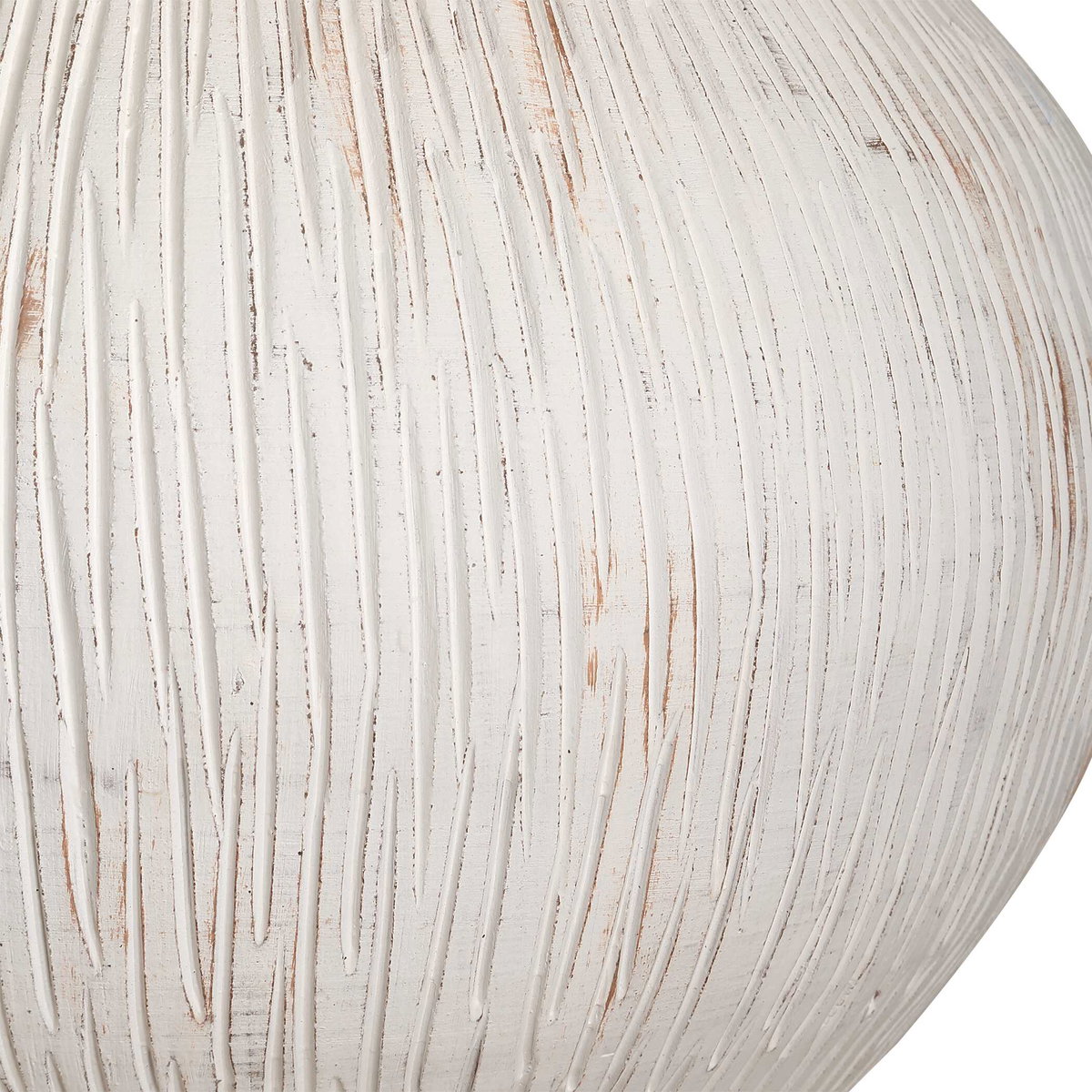 Meryl Aged White Table Lamp, by Uttermost, 1'8" width x 2'0.5" height x 1'8" depth View 8