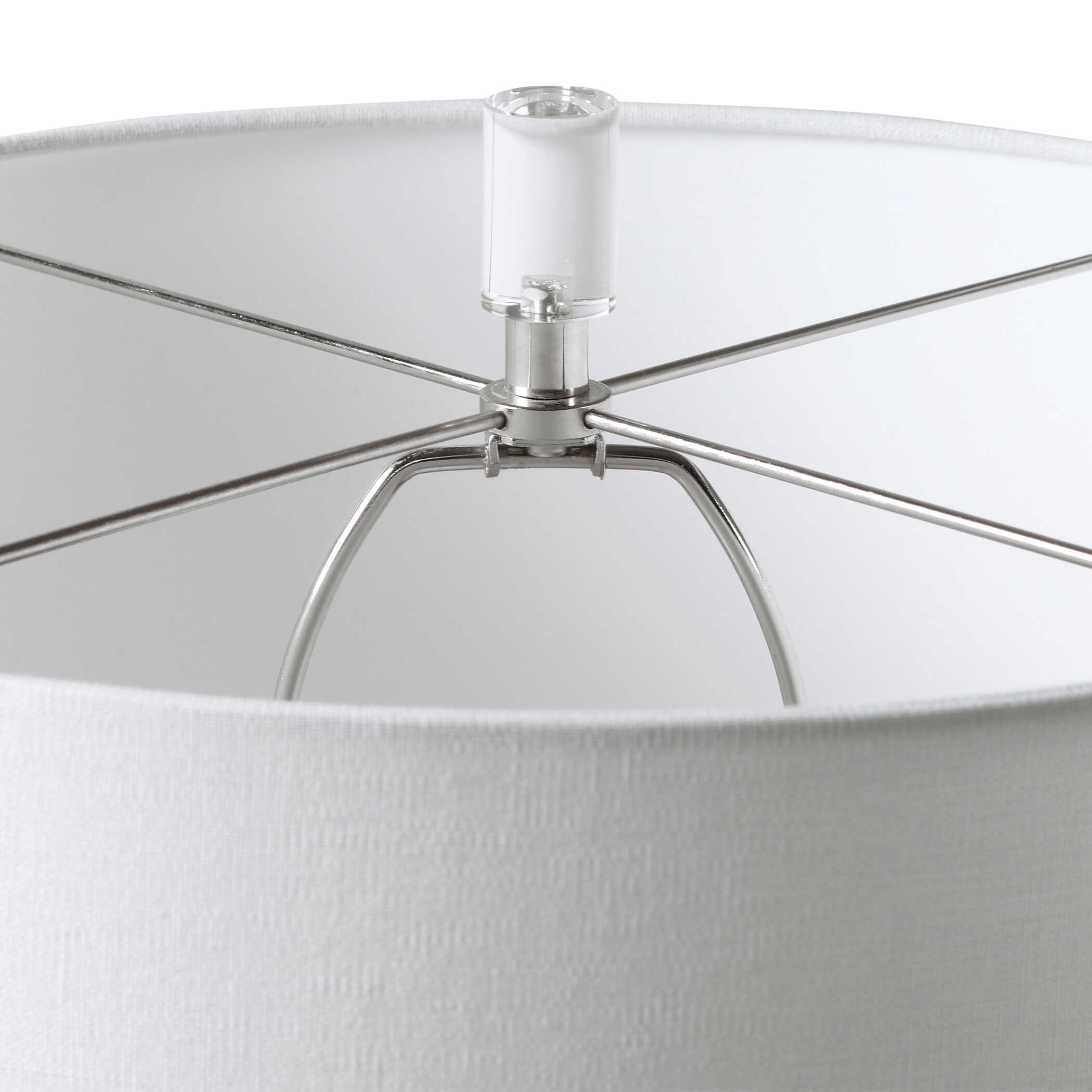Caelina Textured White Table Lamp large image 