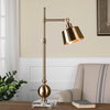 Laton Brushed Brass Task Lamp, by Uttermost, 20" width x 34" height x 7" depth thumbnail 2