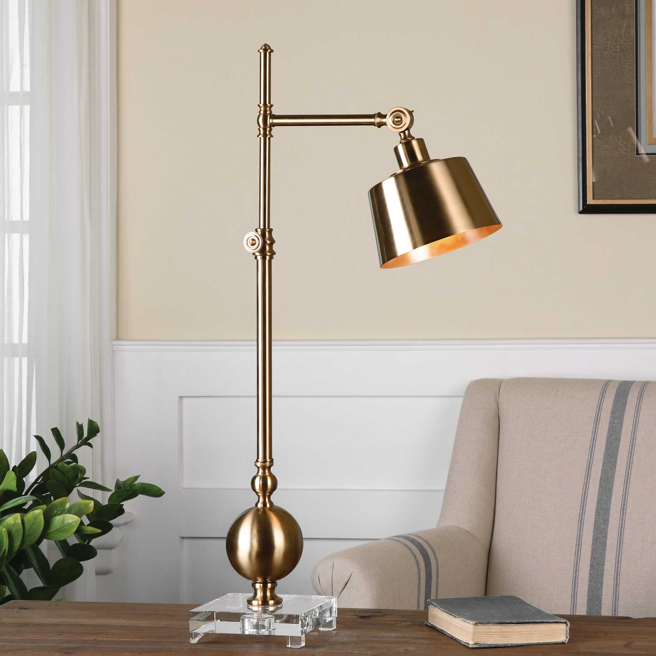 Laton Brushed Brass Task Lamp large image 
