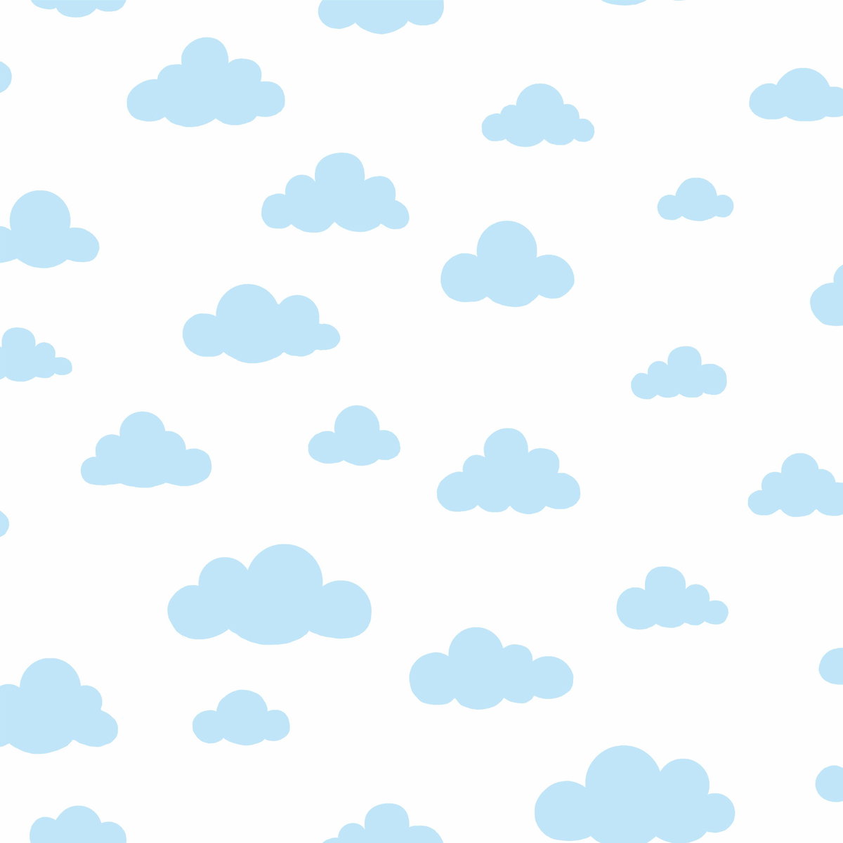 Disney Winnie the Pooh Cloud Blue Wallpaper, by York Wall, 33' length x 1'8.5" width x 0.02" depth