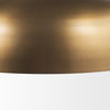 Sanne Antiqued Gold Metal with Silver Foil Wide Pendant Light thumbnail 5