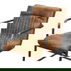 Ansel Arm Chair Grazed Brown Leather - Set Of Two thumbnail 5