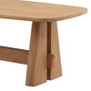 Heston Dining Table Light Natural 84', by Dovetail, 84" width x 30.2" height x 39.5" depth thumbnail 5