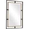 Carrizo Gold & Bronze Rectangle Mirror thumbnail 4