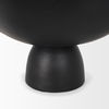 Radka Small Matte Black Metal Decorative Bowl, by Mercana, 15.55" length x 11.22" width x 6.75" height thumbnail 10