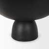Radka Small Matte Black Metal Decorative Bowl, by Mercana, 15.55" length x 11.22" width x 6.75" height thumbnail 12