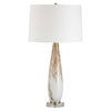 Lyra White & Gold Table Lamp, by Uttermost, 1'3" width x 2'4.5" height x 1'3" depth thumbnail 5