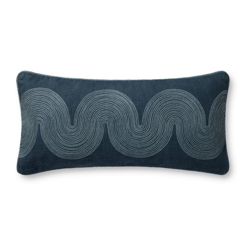 Brigette Romanek x Loloi Navy Pillow