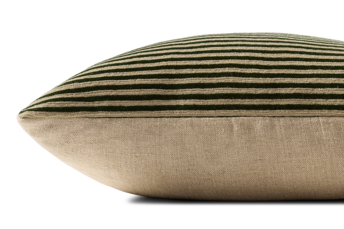 Loloi Green Pillow, Decorative Pillow, 18" length x 18" width View 2