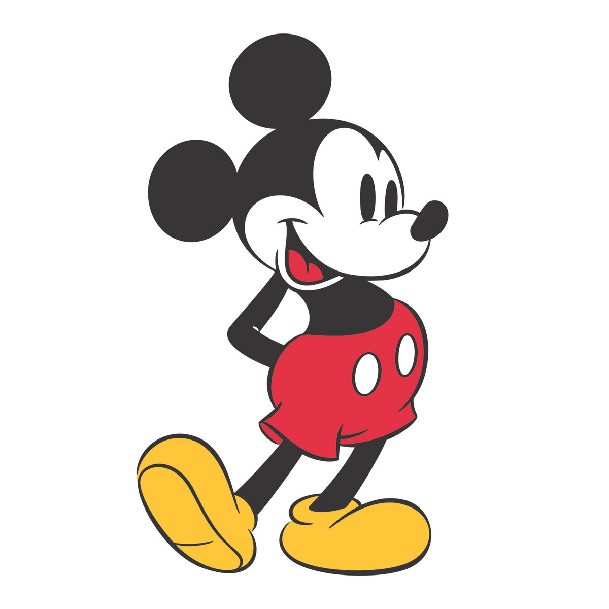 Mickey Mouse Giant Wall Decals, by York Wall, 3'3.6" length x 1'6" width x 0.02" depth