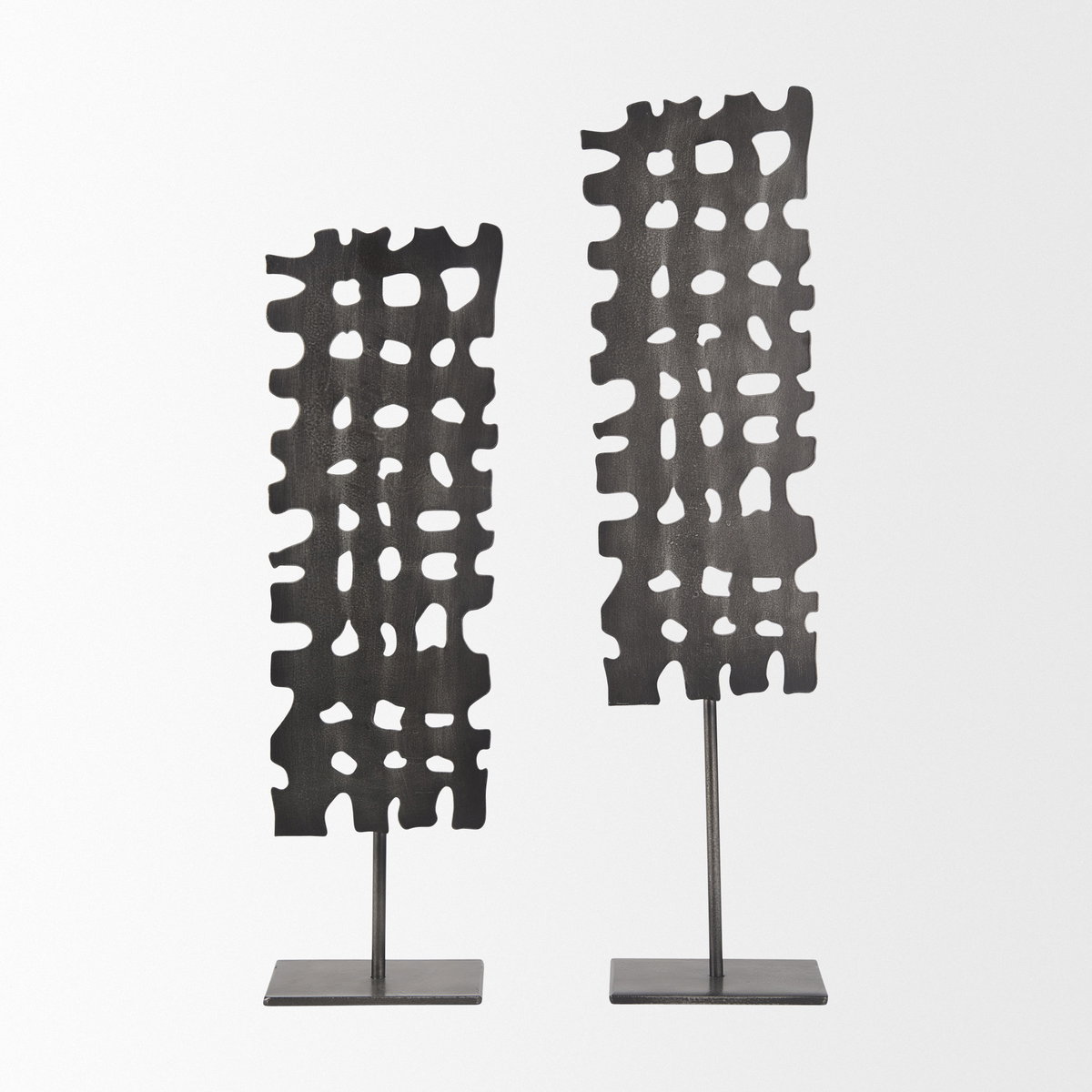 Shaw II (Large) 5L x 3W Gray Rectangular Decorative Object, by Mercana, 5.12" length x 3.15" width x 21.06" height View 10