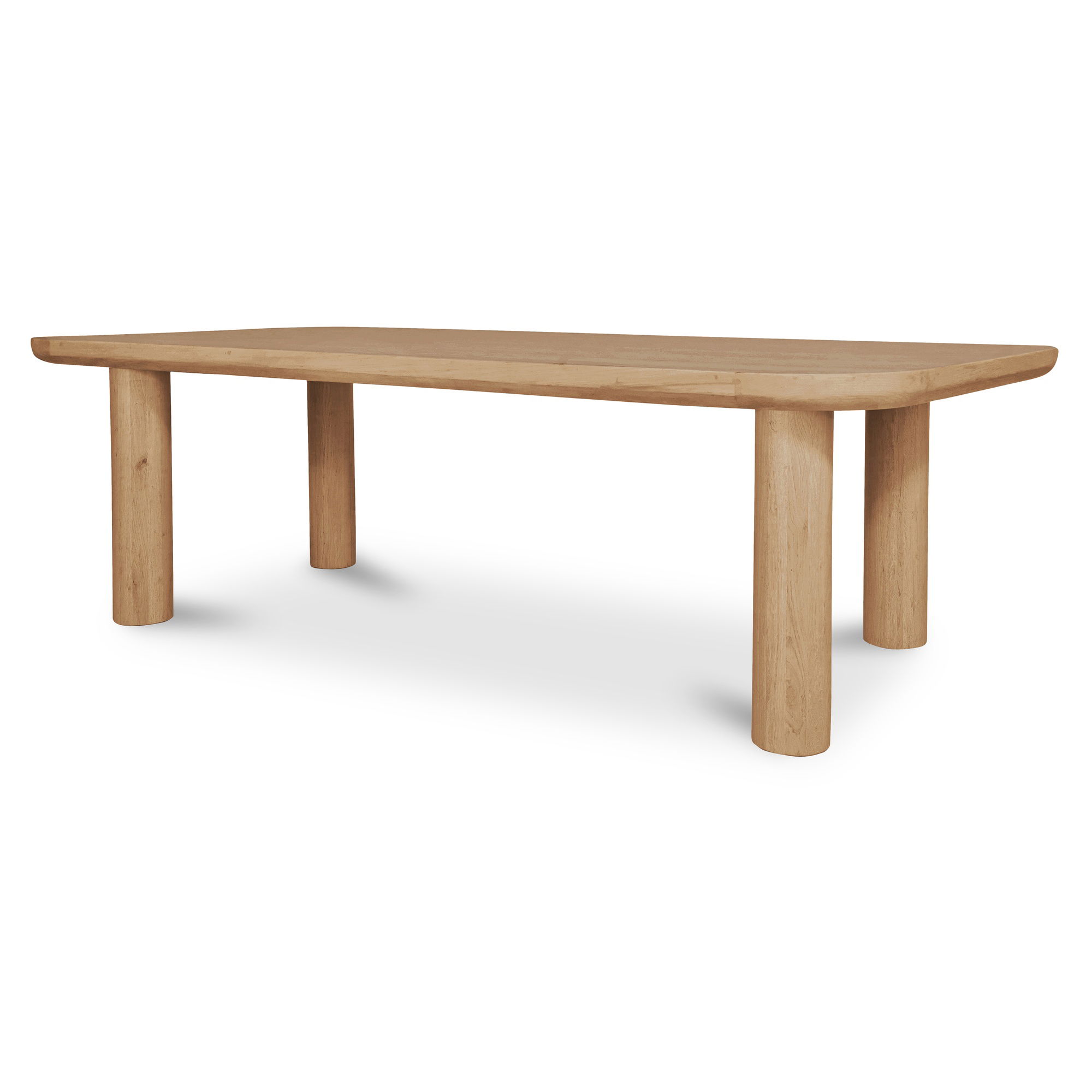 Anders Dining Table Large Natural, by Moe's Home, 98" width x 30" height x 42" depth View 3