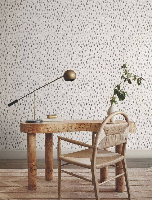 Tachette Charcoal Wallpaper