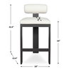 Bolster Back Outdoor Bar Stool, Outdoor Stool by Uttermost, 1'8" width x 3'6.5" height x 1'10.25" depth thumbnail 2