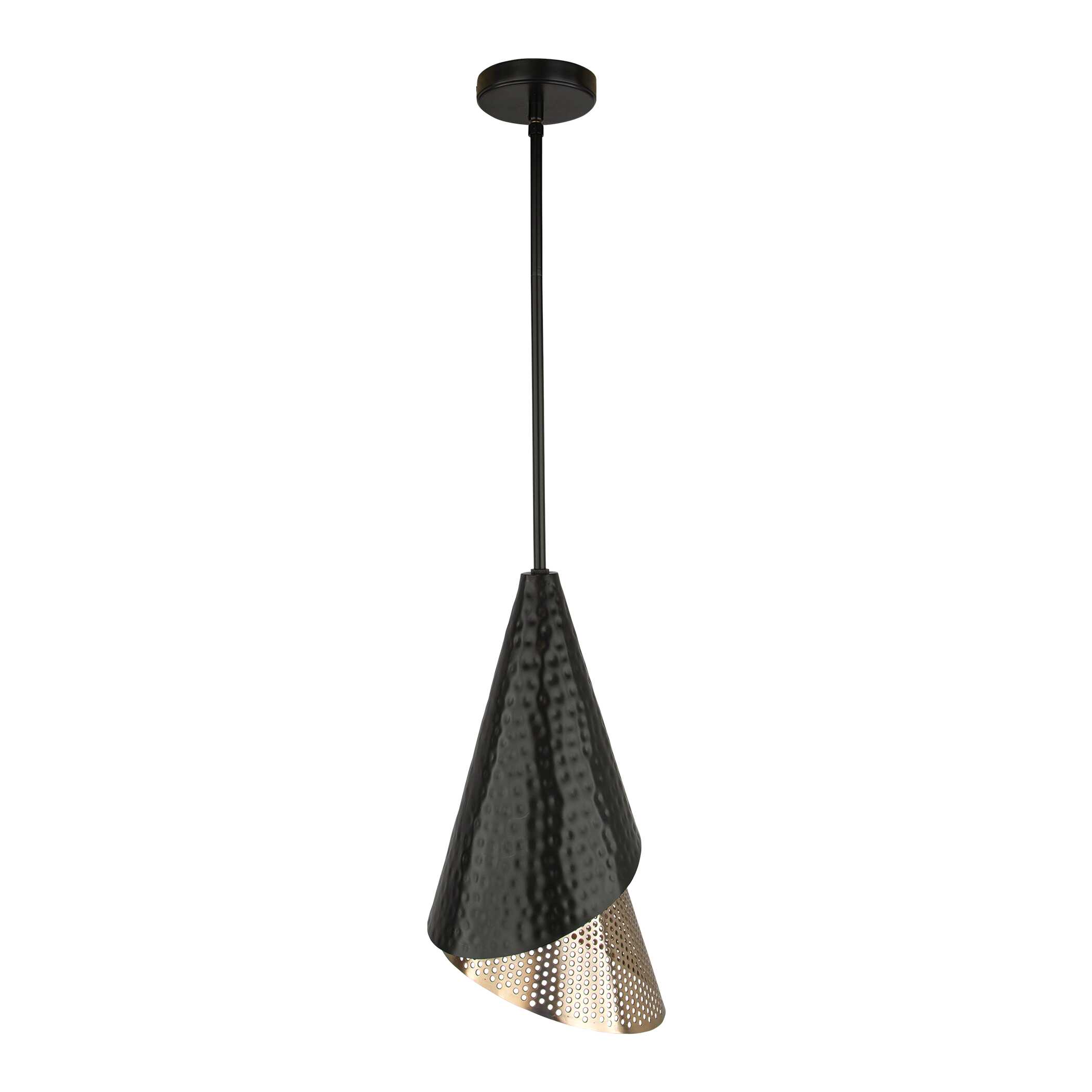 Apollo 1 Light Mini Pendant, Ceiling Light by Uttermost, 10" width x 18.5" height x 10" diameter x 10.25" depth View 7