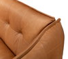 Isaac Leather Sofa, by Sarreid, 2'6" length x 6'5" width x 2'7" height thumbnail 4