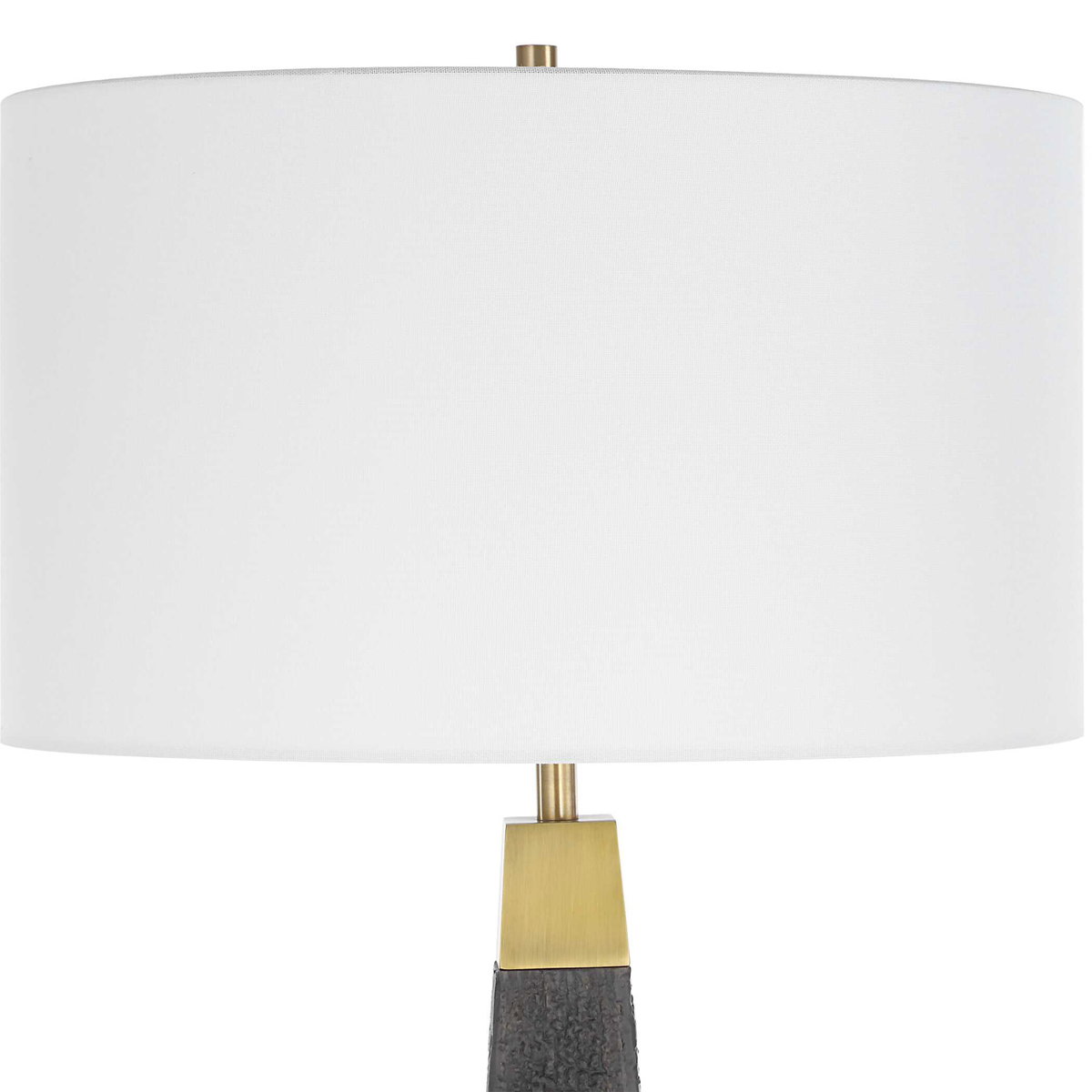 Lathey Tapered Floor Lamp, by Uttermost, 1'7" width x 5'8" height x 1'7" depth View 8