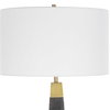 Lathey Tapered Floor Lamp, by Uttermost, 1'7" width x 5'8" height x 1'7" depth thumbnail 8
