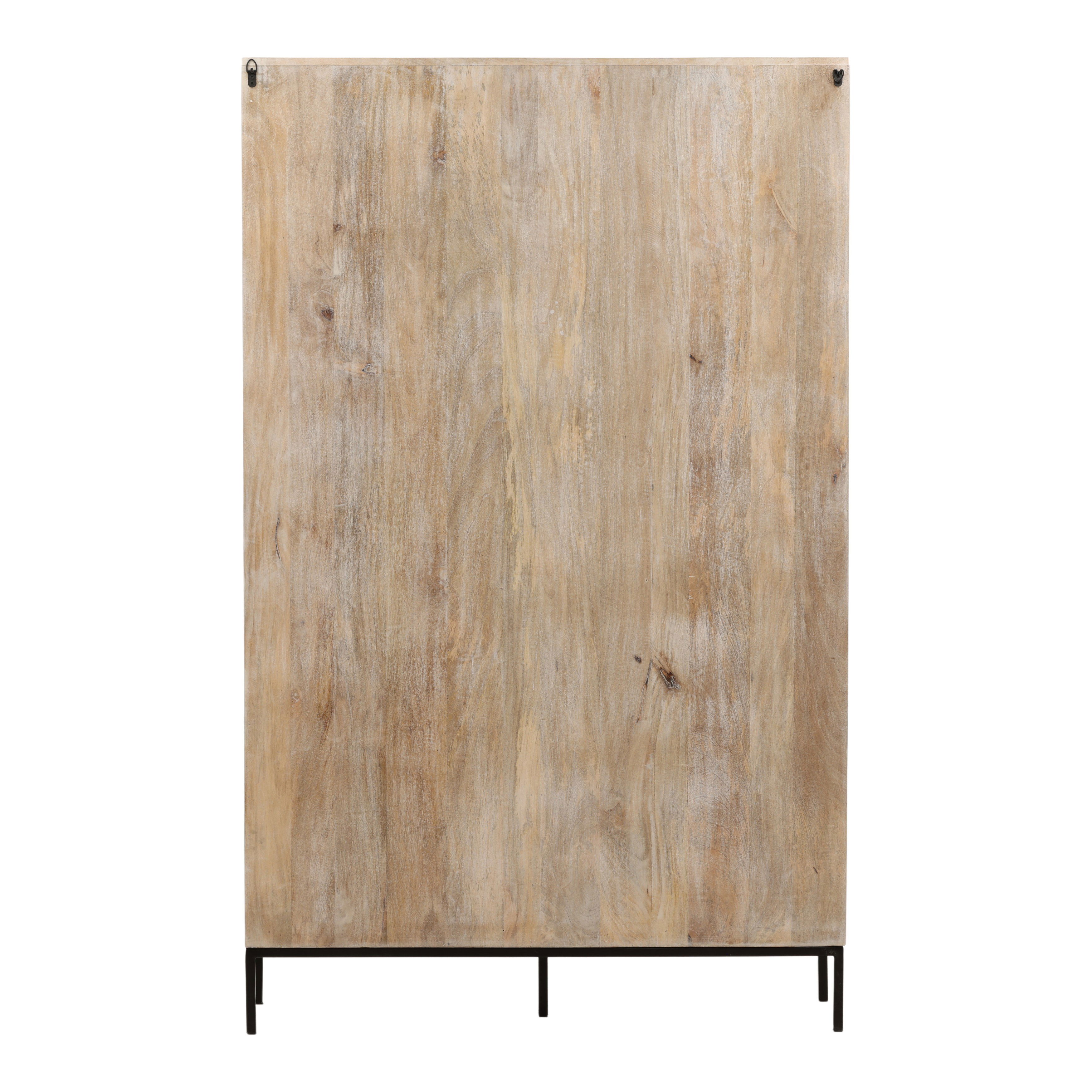 Fairbanks Cabinet Natural, Cabinets & Sideboard by Dovetail, 48" width x 78" height x 16" depth View 4
