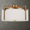 Colfax Brass 3 Light Semi Flush thumbnail 0
