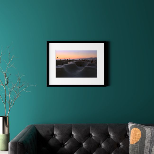 Online Designer Combined Living/Dining Sunset with Black Frame 24.5"x18