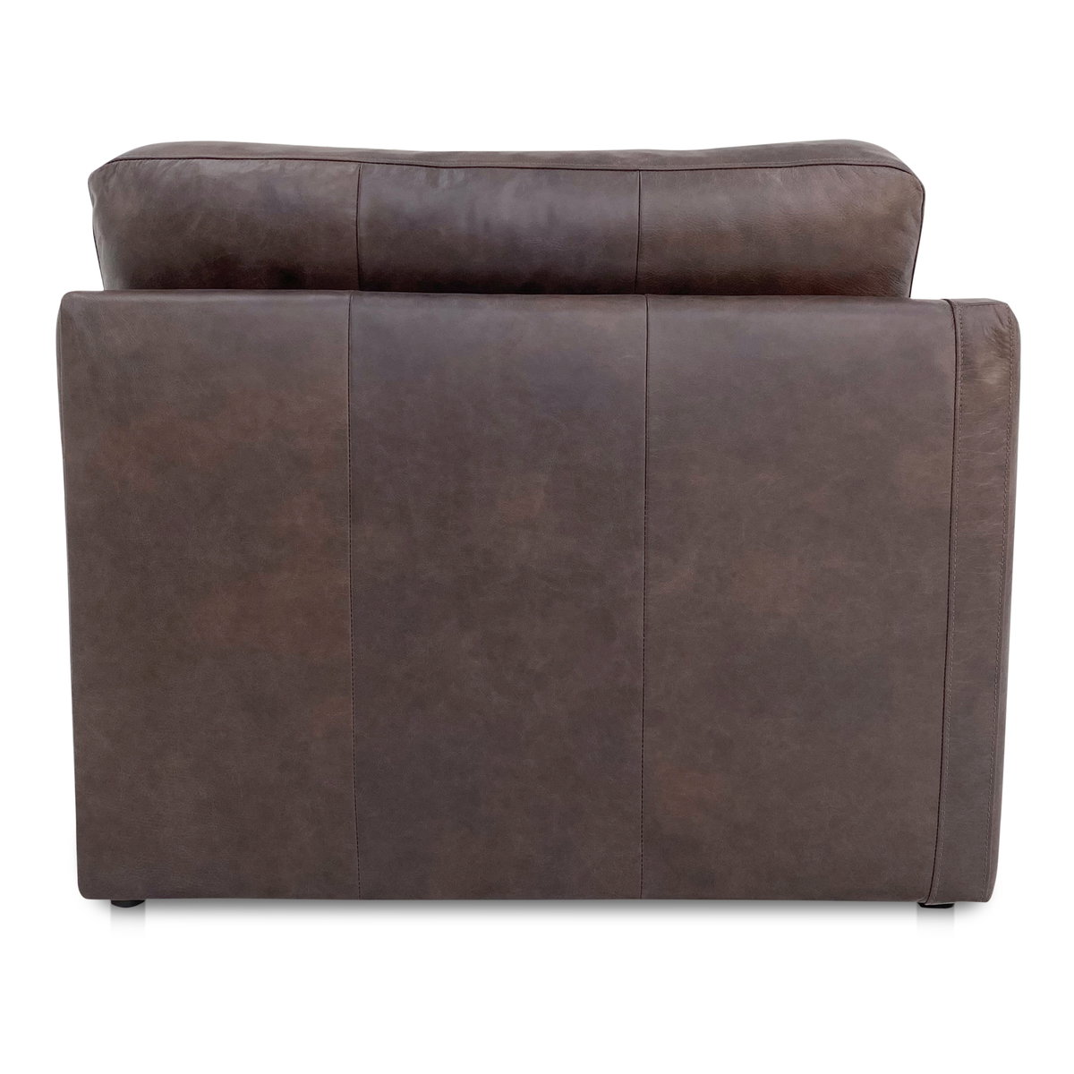 Thurlow Left Arm Facing Chair Espresso Brown Leather, Sectional Sofa by Moe's Home, 44" width x 33" height x 39" depth View 4