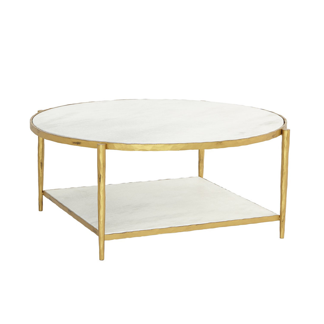 Circle/Square Cocktail Table, Coffee Table by Global Views, 45" width x 18" height x 45" depth View 1