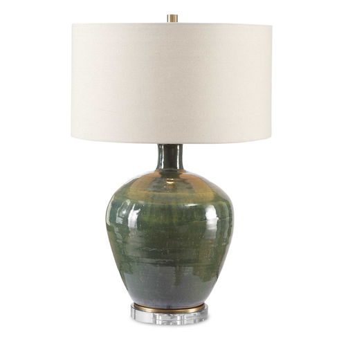Elva Emerald Table Lamp