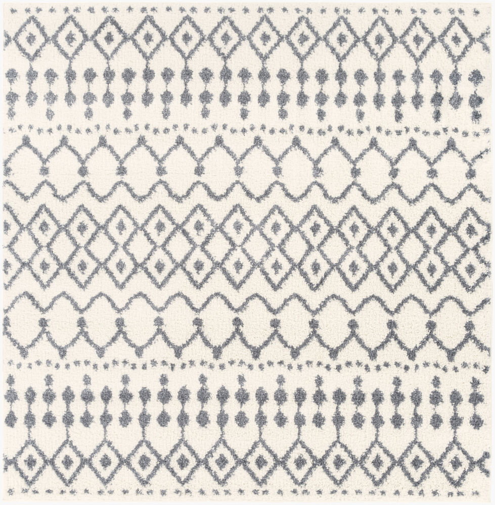 Maroc Shag Machine Woven Rug, by Surya, 6'6.74" length x 6'6.74" width