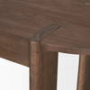 Sohan Dark Brown Elm Wood Oblong Desk, by Mercana, 59" length x 25" width x 30" height thumbnail 10
