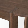 Sohan Dark Brown Elm Wood Oblong Desk, by Mercana, 59" length x 25" width x 30" height thumbnail 10