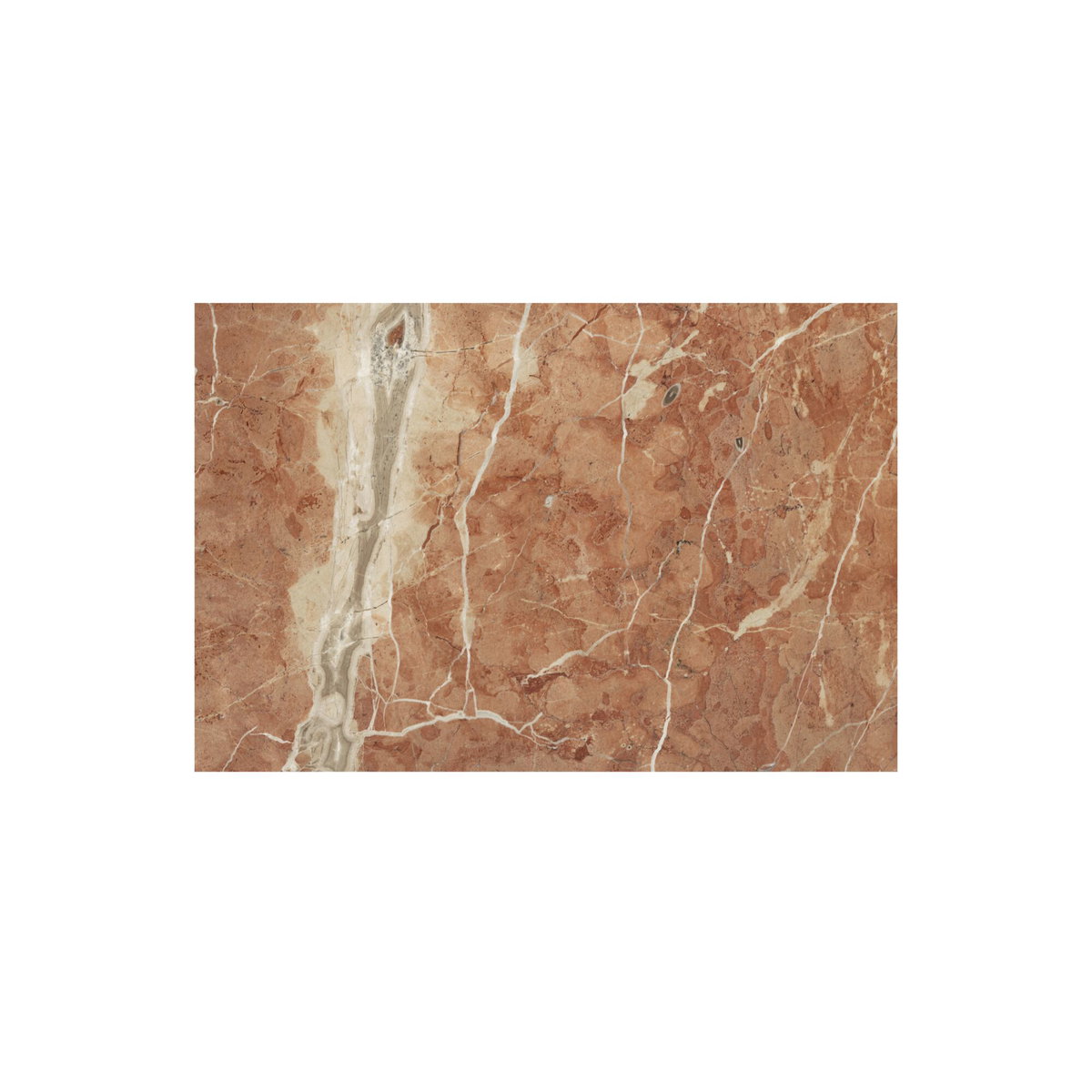 Sage Cafe Table Rosso Alicante Red Marble, Coffee Table by Moe's Home, 30" width x 30" height x 30" depth View 4