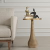 Terra Brass Accent Table, Side & End Table by Uttermost, 16" width x 24" height x 16" depth thumbnail 2