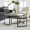Rhea Black Nesting Coffee Tables Set/2, by Uttermost, 3'6" width x 1'6" height x 3'6" depth thumbnail 2
