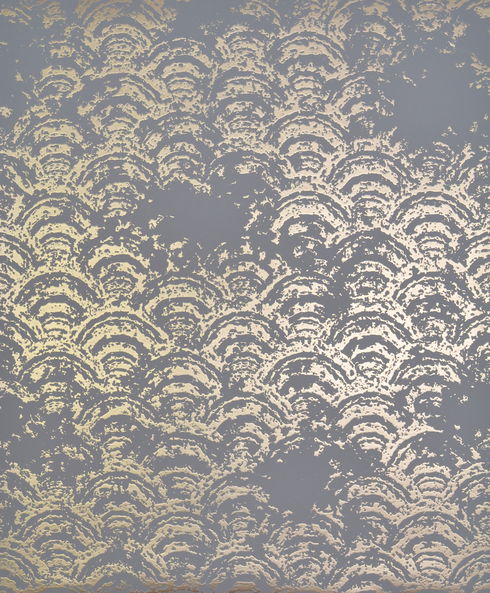Eclipse Grey & Gold Wallpaper