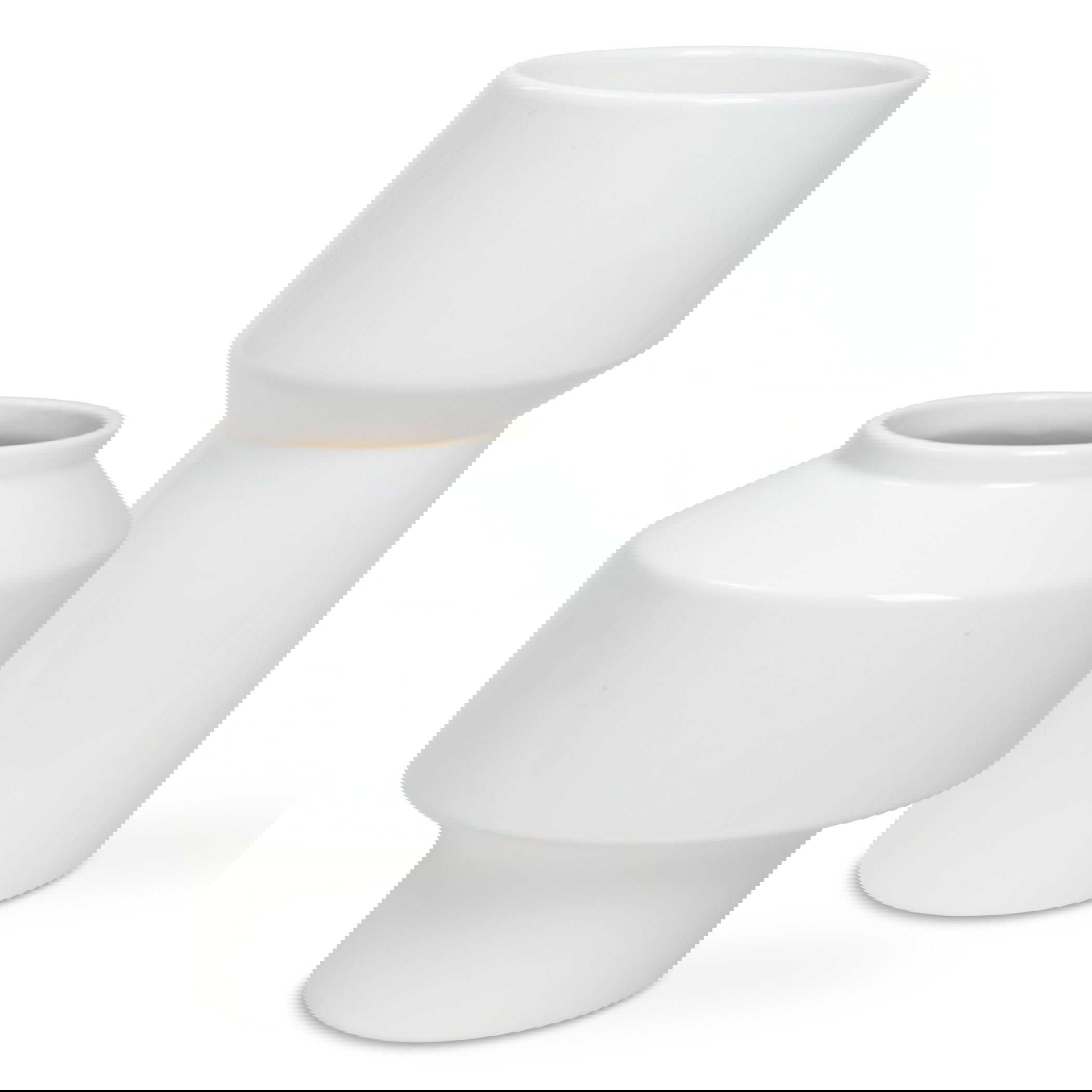 Illumina Abstract White Vases, Set/2 large image 
