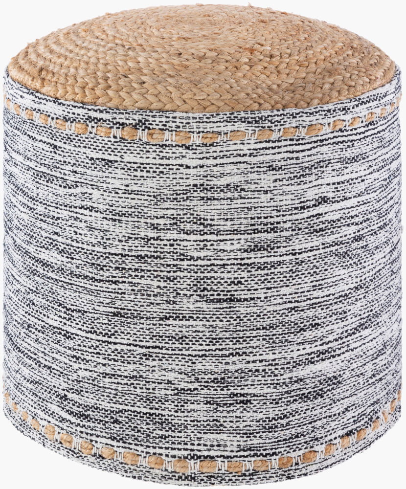 Kai Pouf, Ottoman by Surya, 18" width x 16" height