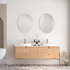 Frameless Vanity Oval Mirror, by Uttermost, 1'10" width x 2'4" height x 0.5" depth thumbnail 2