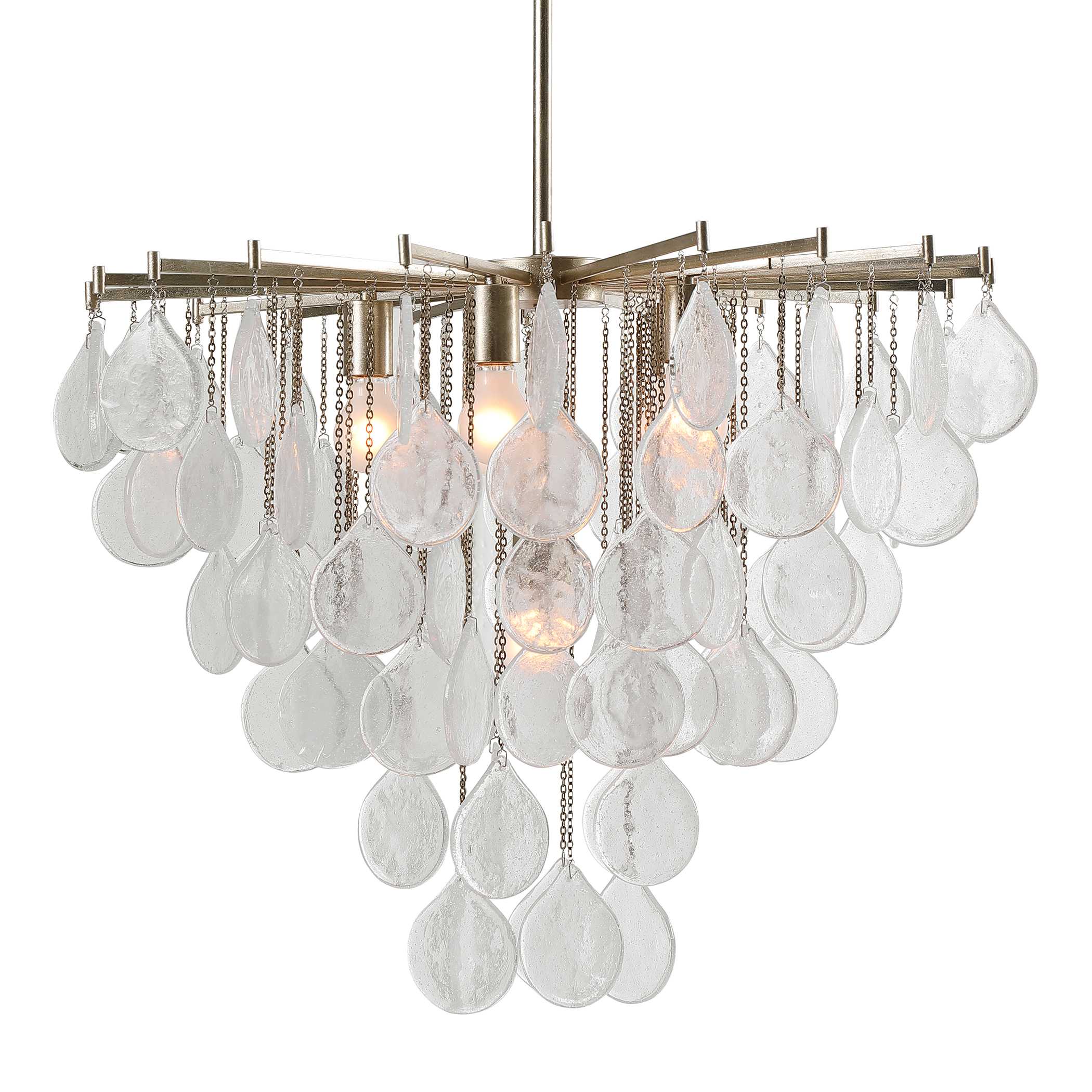 Goccia 6 Light Tear Drop Glass Pendant large image 