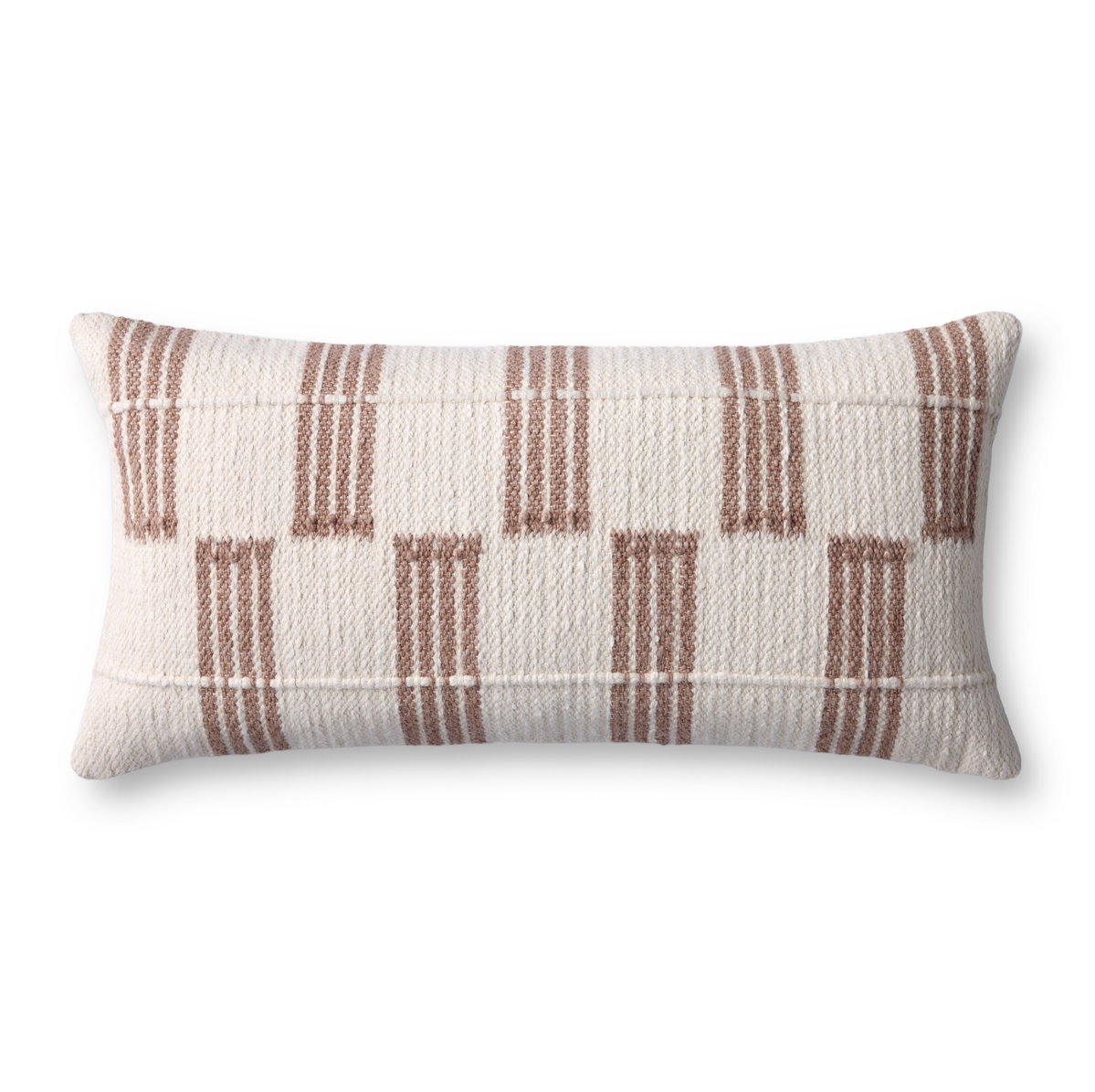 Loloi Rust Pillow, Decorative Pillow, 12" length x 27" width View 1