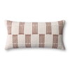 Loloi Rust Pillow, Decorative Pillow, 12" length x 27" width thumbnail 1