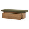 Gemma Storage Bench Dark Green, Benche by Moe's Home, 60" width x 18.1" height x 24" depth thumbnail 3