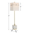 Escort Brass Buffet Lamp, Floor Lamp by Uttermost, 9" width x 37" height x 9" depth thumbnail 3