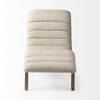 Pierre Beige Fabric Upholstered Armless Chaise Lounge Chair, Chaise Lounges & Daybed by Mercana, 24.41" length x 54.33" width x 33.46" height thumbnail 6