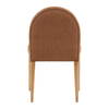 Memphis Dining Chair Set of 2 Brown, by Dovetail, 20.1" width x 34.5" height x 25.2" depth thumbnail 4