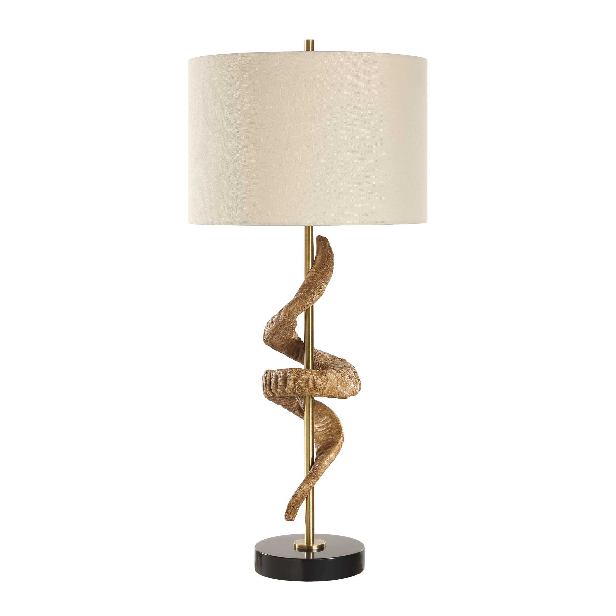 Rams Horn Table Lamp, by Uttermost, 15" width x 33.5" height x 15" depth View 5